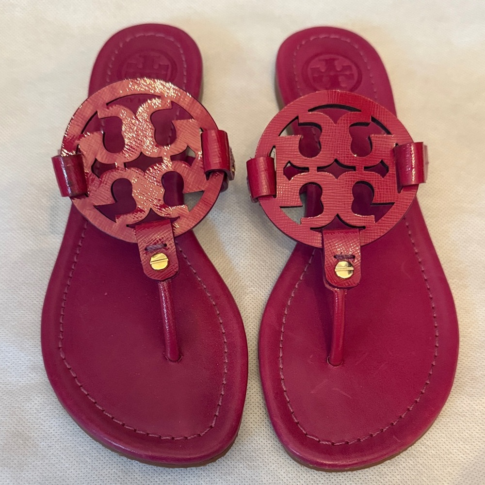 Tory Burch NWOB Magenta Miller Sandals